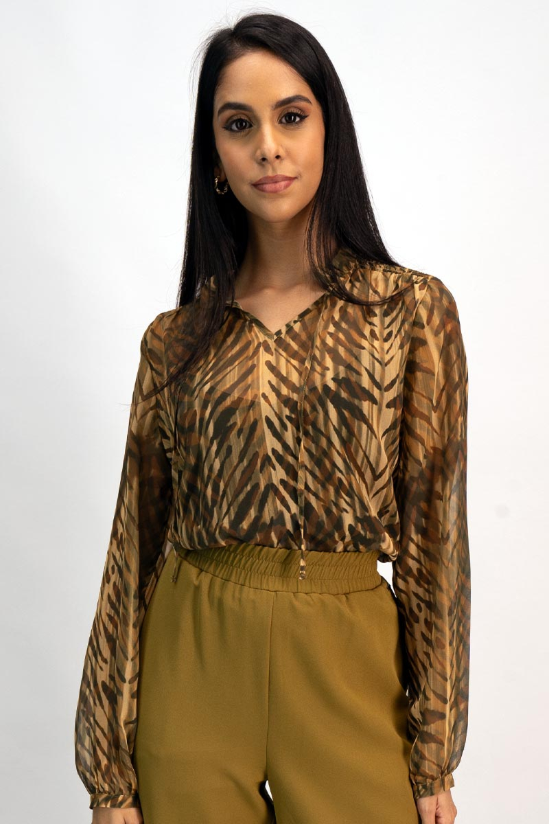 Body and Soul - Online Shopping Mauritius Body and Soul premium chiffon  blouse Store