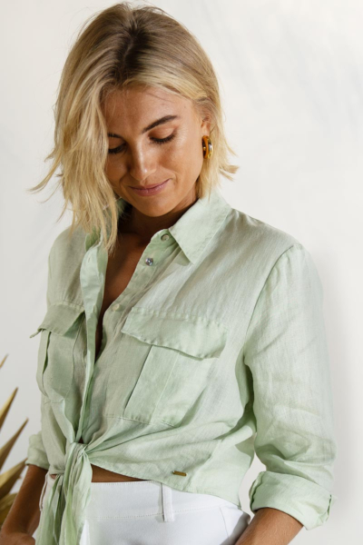 KNOTTED POCKET SHIRT