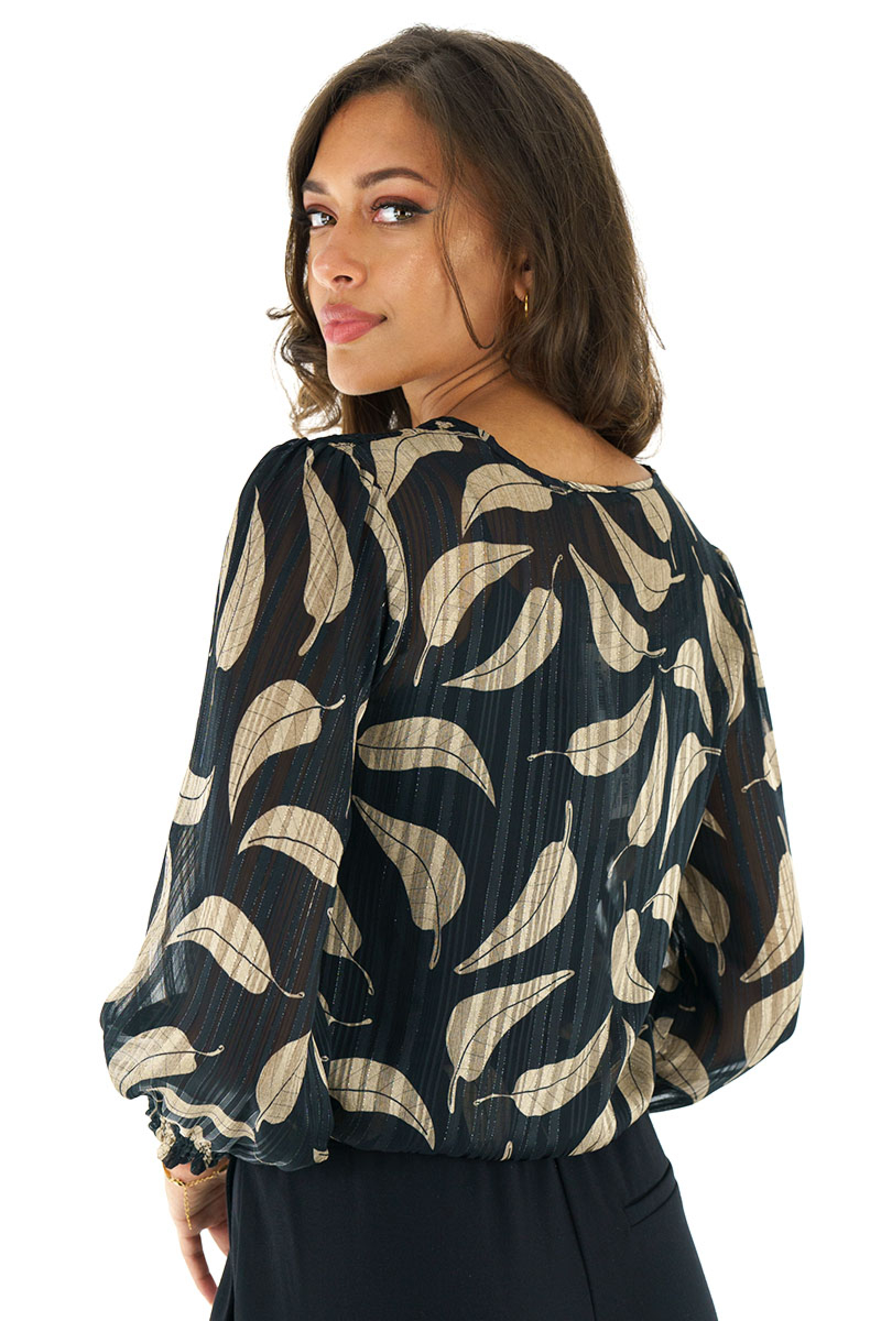 PRINTED CHIFFON BLOUSE