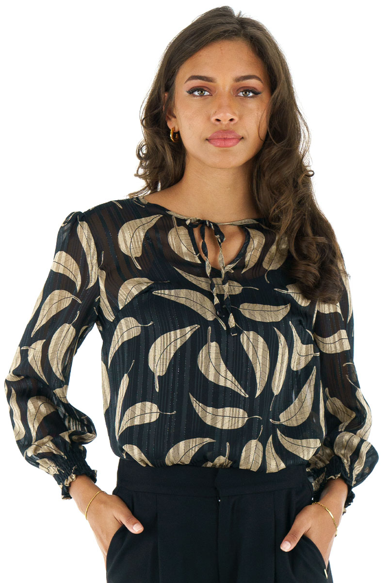 PRINTED CHIFFON BLOUSE