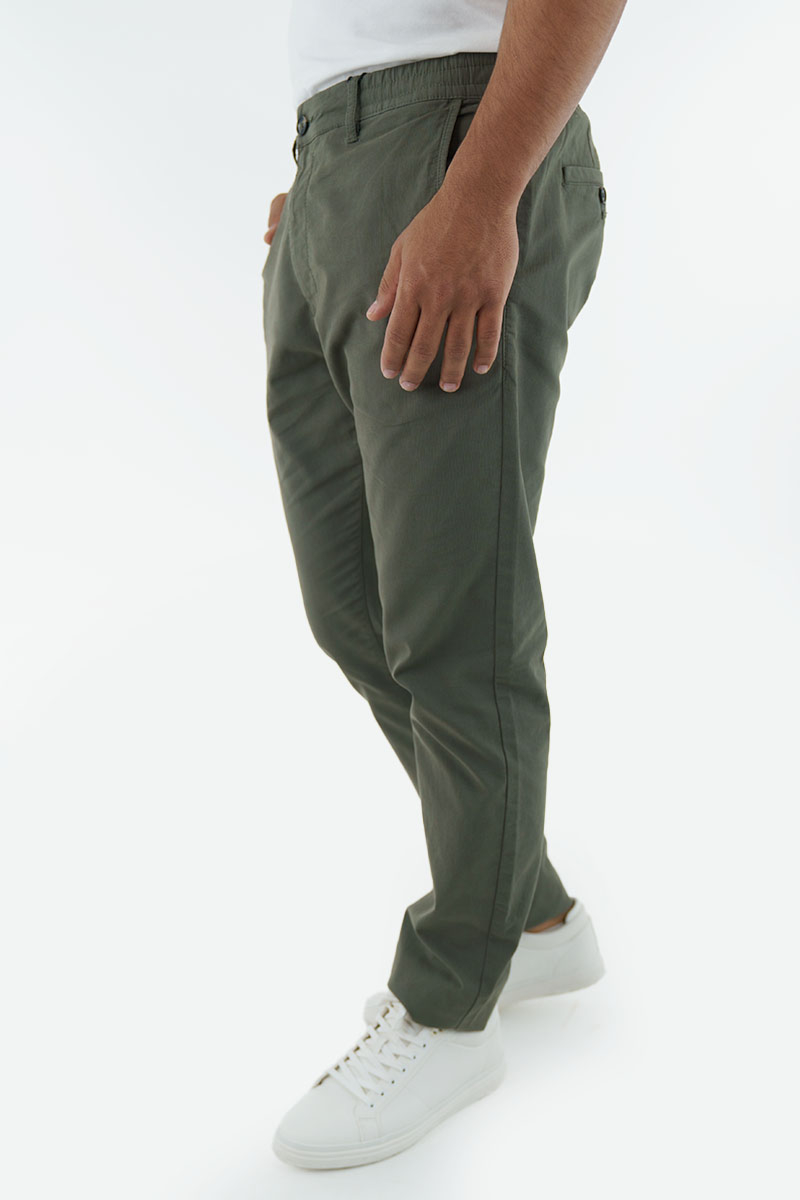 ELASTICATED WAIST TROUSERS