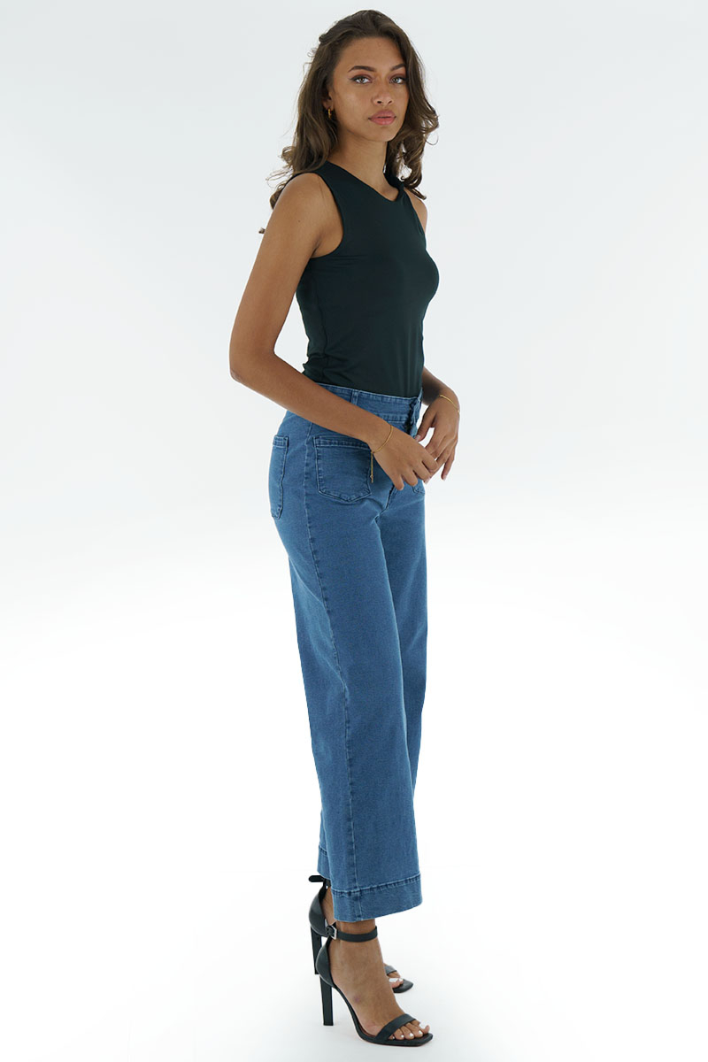 DENIM CULOTTE PANT