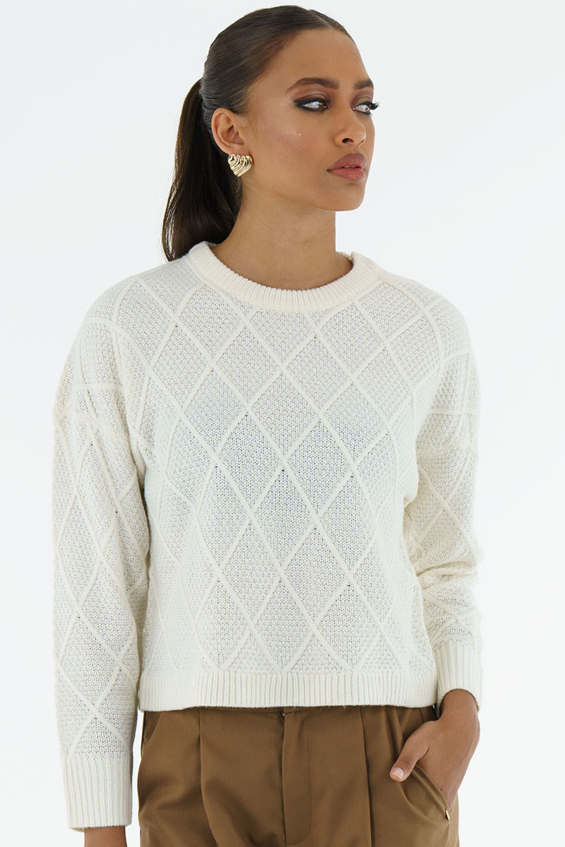 LOSANGE KNIT SWEATER