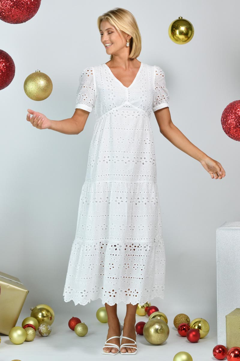 BRODERIE ANGLAISE DRESS